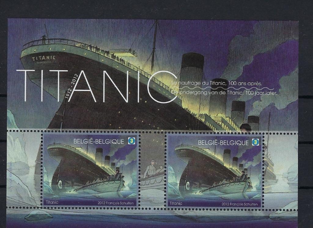 Année 2012 : bloc 200 ** - Titanic, Timbres & Monnaies, Timbres | Europe | Belgique, Enlèvement ou Envoi