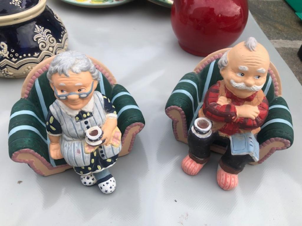 beelden 4 stuks opa en oma, Verzamelen, Ophalen, Zo goed als nieuw, Mens