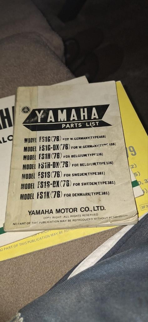 Carnet de pièces Yamaha, Enlèvement