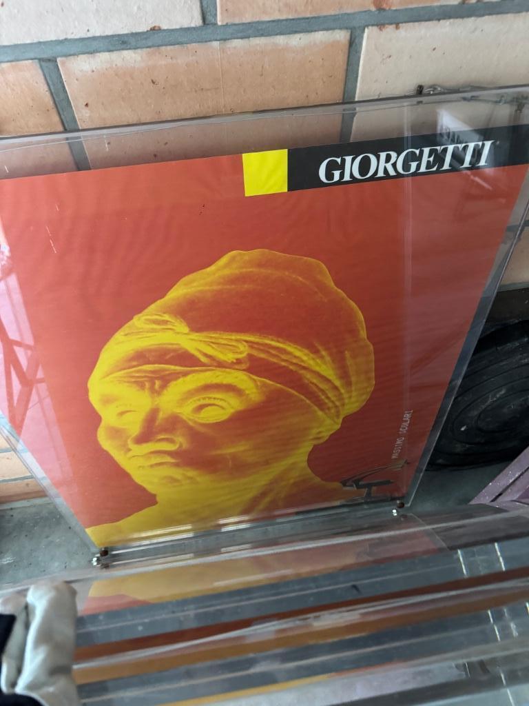 3 vintage posters van Giorgetti, Ophalen