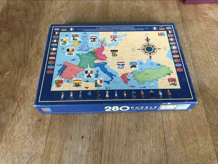 Puzzle cee de 13 nations mb, Plus de 50 pièces, Utilisé