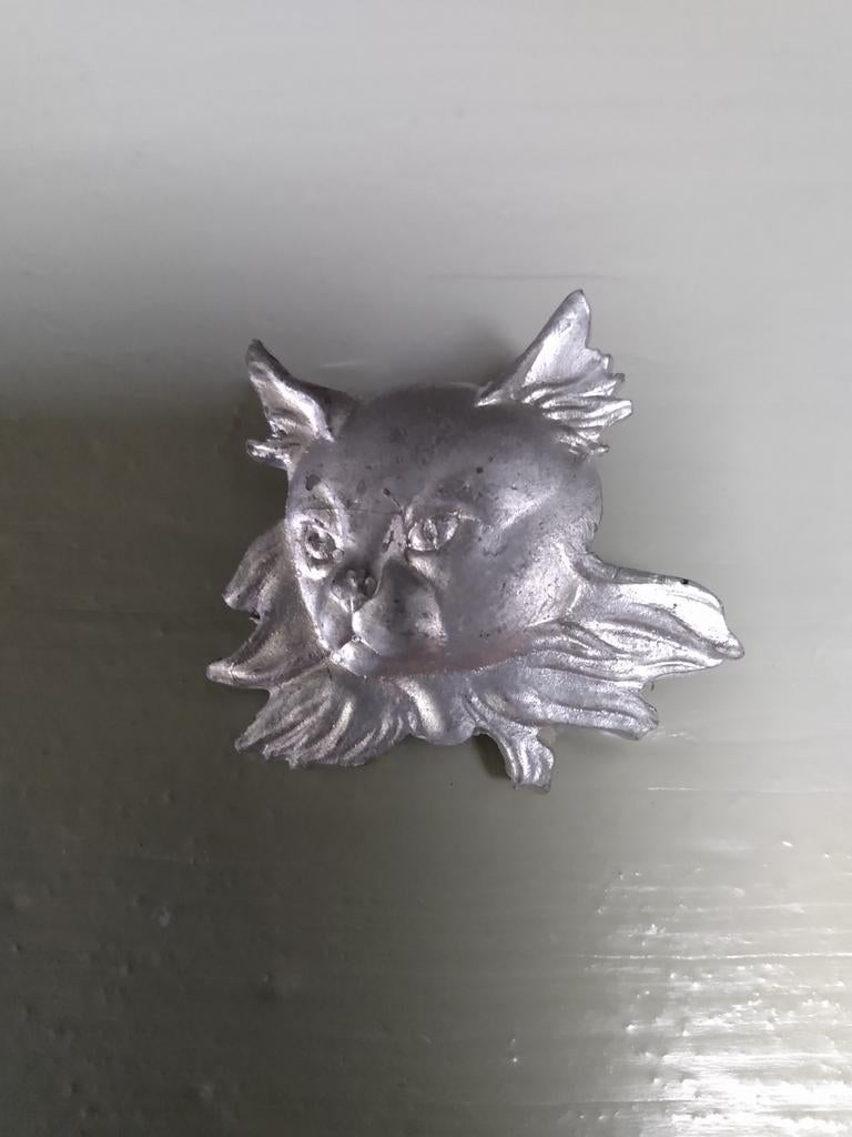 Broche kat poes, Bijoux, Sacs & Beauté, Broches, Enlèvement ou Envoi, Cuivre