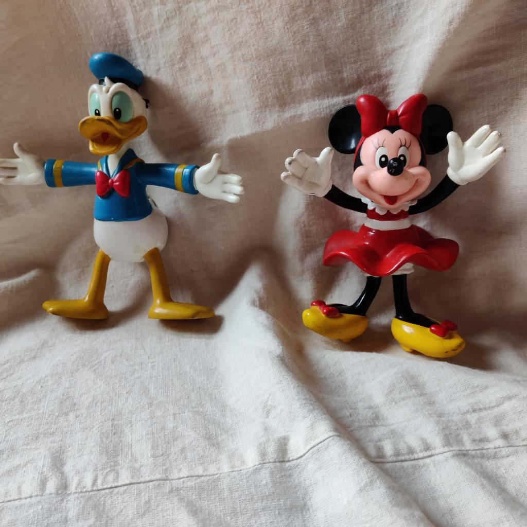 2 Disney figuren, Verzamelen, Ophalen of Verzenden, Donald Duck, Gebruikt