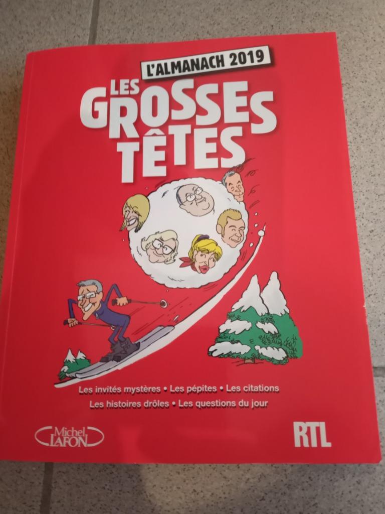 Livre les grosses Têtes l'Almanach 2019, Enlèvement ou Envoi