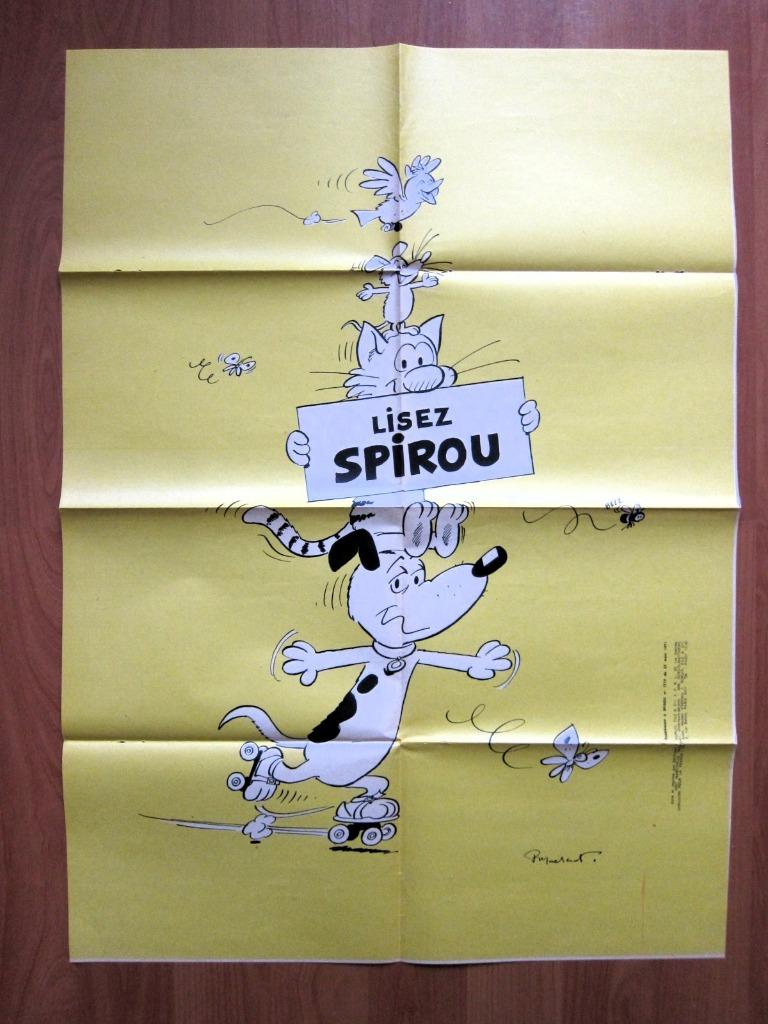 Spirou 1719 : Poster Mirliton...Lisez Spirou TBE (1971), Eén stripboek, Ophalen of Verzenden, Zo goed als nieuw, Raymond Macherot