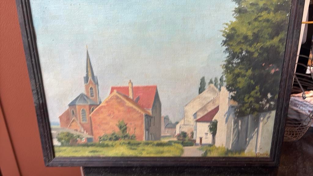 Crets jean baptise1926-?, Antiquités & Art, Art | Peinture | Classique, Enlèvement ou Envoi