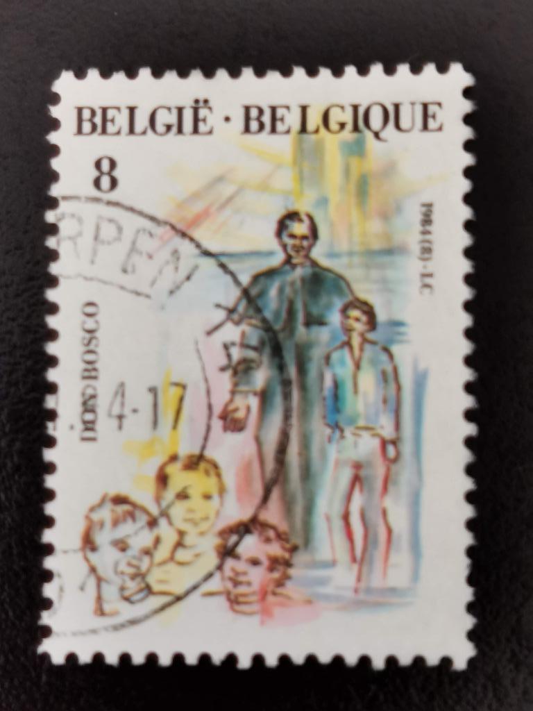 Belgie 1984 - Heiligverklaring Don Bosco, Ophalen of Verzenden, Gestempeld, Kinderen
