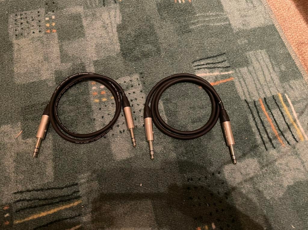Jack to Jack 2x Konnekt - NCS100 Stereo Neutrik Jacks, Musique & Instruments, Enlèvement, Comme neuf