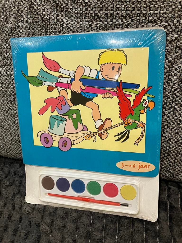 Jommeke kleurboek met verf en penseel jef nys nieuw, Verzamelen, Ophalen of Verzenden, Nieuw