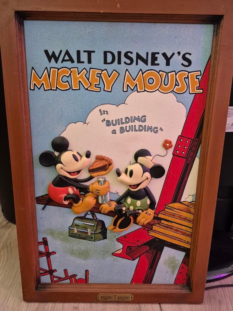 Houten 3D bord Mickey Mouse, Ophalen, Mickey Mouse