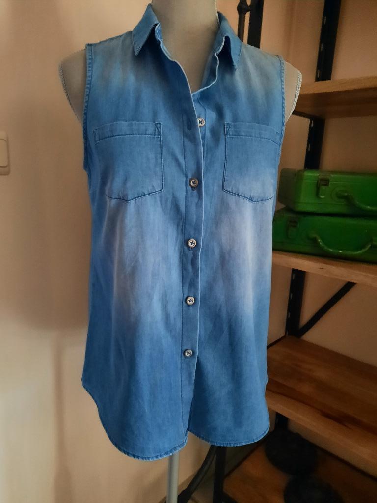 Jeans hemd maat 36, Kleding | Dames, Blouses en Tunieken, Blauw, Bel & Bo, Nieuw, Ophalen of Verzenden
