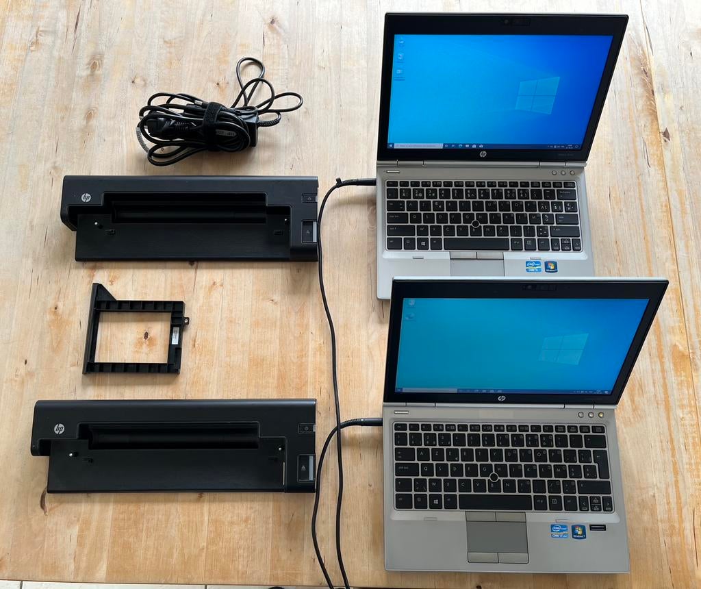 Set van 2 HP Elitebook 2570p-laptops, Computers en Software, Ophalen, Azerty, HDD