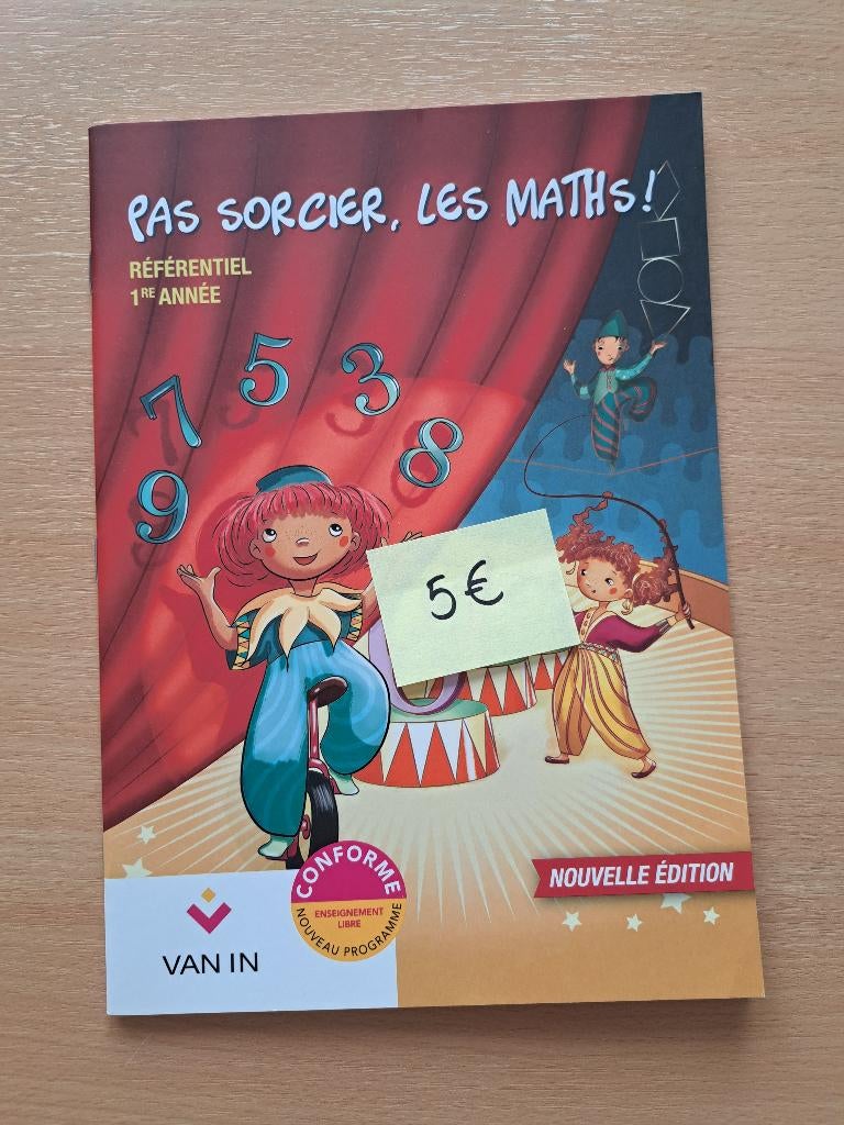 Pas sorcier les maths 1 - Manuel scolaire math, Enlèvement, Neuf, Primaire, Mathématiques A