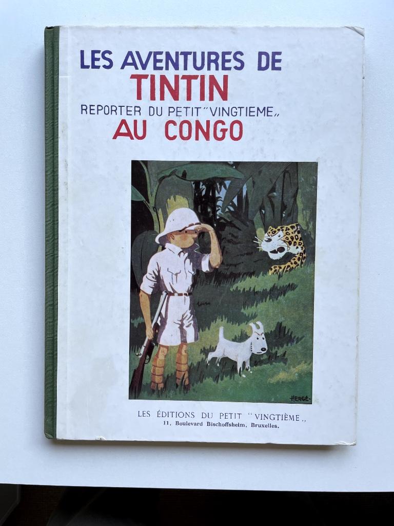 Les aventures de Tintin reporter au petit vingtième au Congo, Boeken, Eén stripboek, Ophalen of Verzenden, Zo goed als nieuw, Hergé