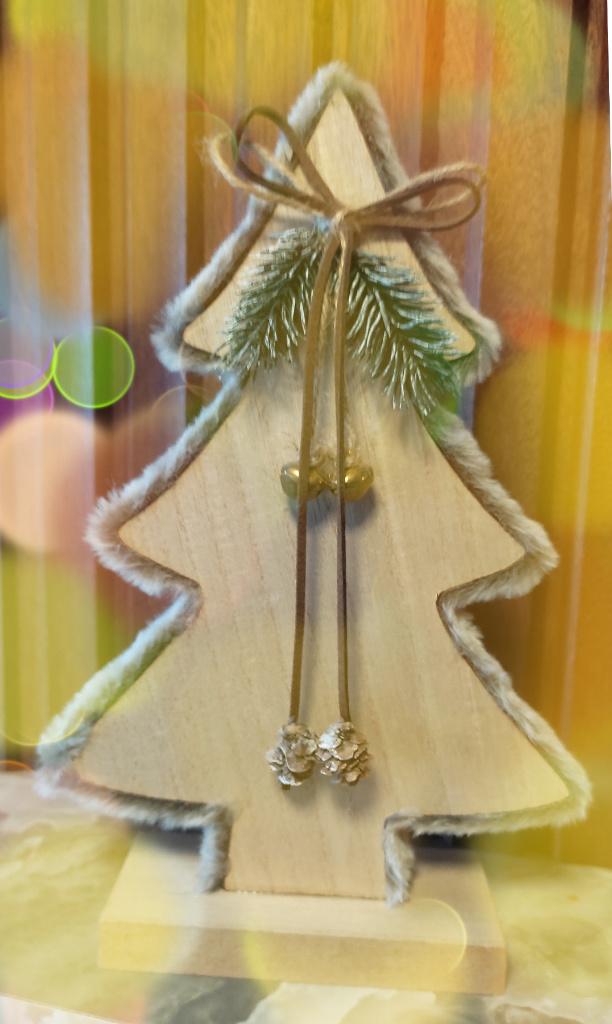 Petit Sapin de Noël en bois, Divers, Noël, Comme neuf, Enlèvement