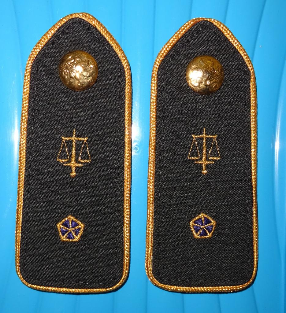 Passanten Krijgsauditoraat  1 Paar 1DBGR, Verzamelen, Verzenden, Rijkswacht, Embleem of Badge