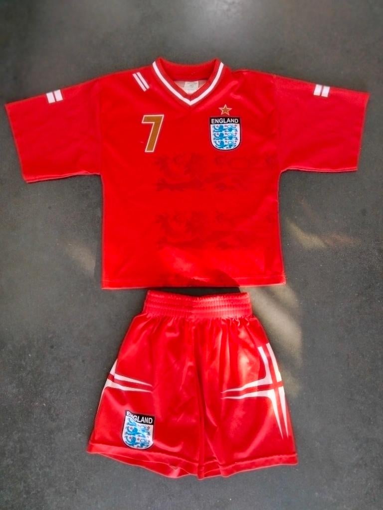 Ensemble de FOOT Maillot & Short " ENGLAND 7 " Taille 4 ans, Enlèvement ou Envoi, Comme neuf, Garçon ou Fille