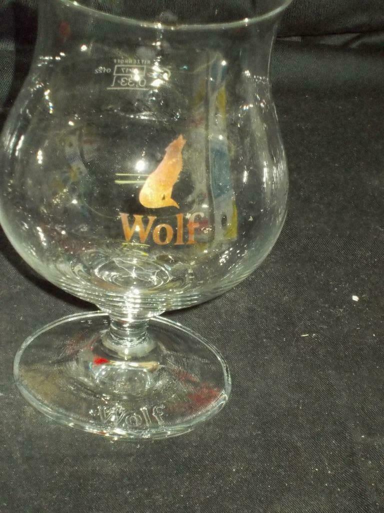 Bierglas.Wolf.Brouwerij Wolf. D 125, Enlèvement ou Envoi, Comme neuf, Verre ou Verres, Autres marques