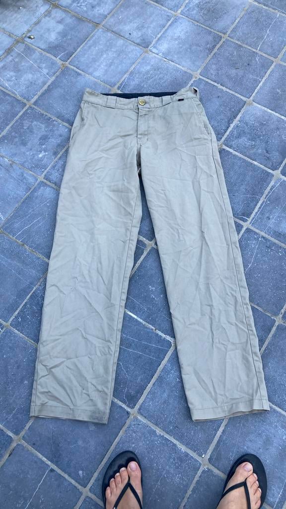 Dickies beige broek, maat W30/L32, Beige, Ophalen of Verzenden, Gedragen, Overige maten