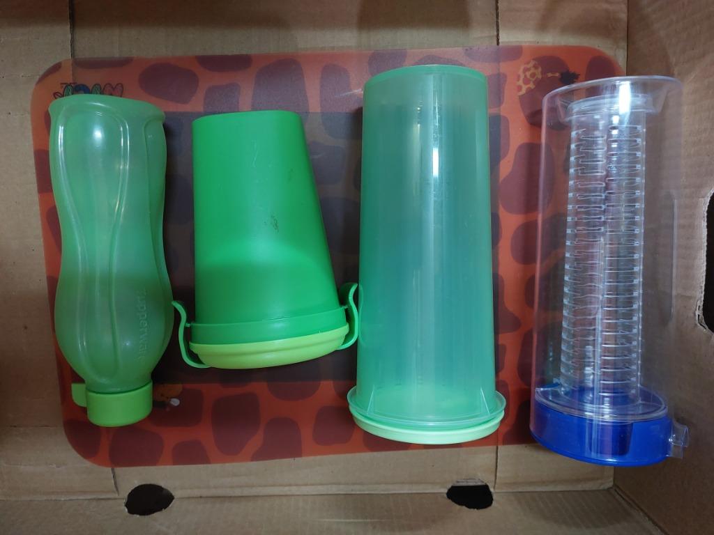 carafe, tasse, pot à collation et bouteille Tupperware, Enlèvement ou Envoi, Comme neuf, Bleu, Autres types