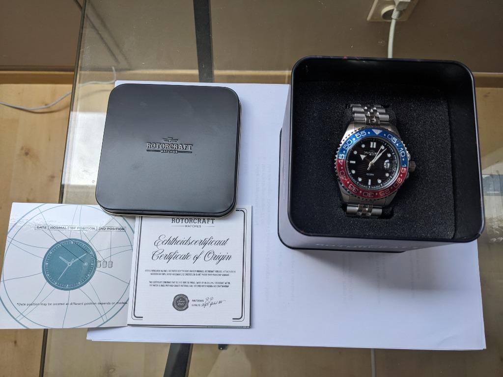 horloge rotorcraft, Staal, Staal, Polshorloge, Nieuw