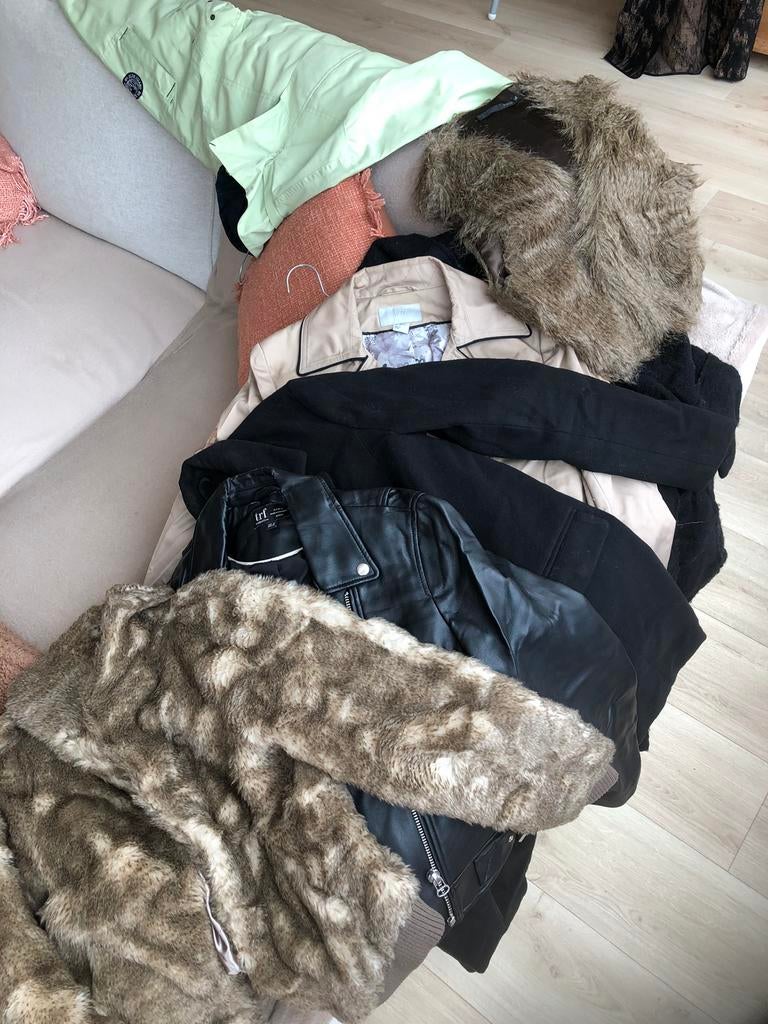 6 jassen + bodywarmer (pels), Kleding | Dames, Ophalen of Verzenden, Gedragen