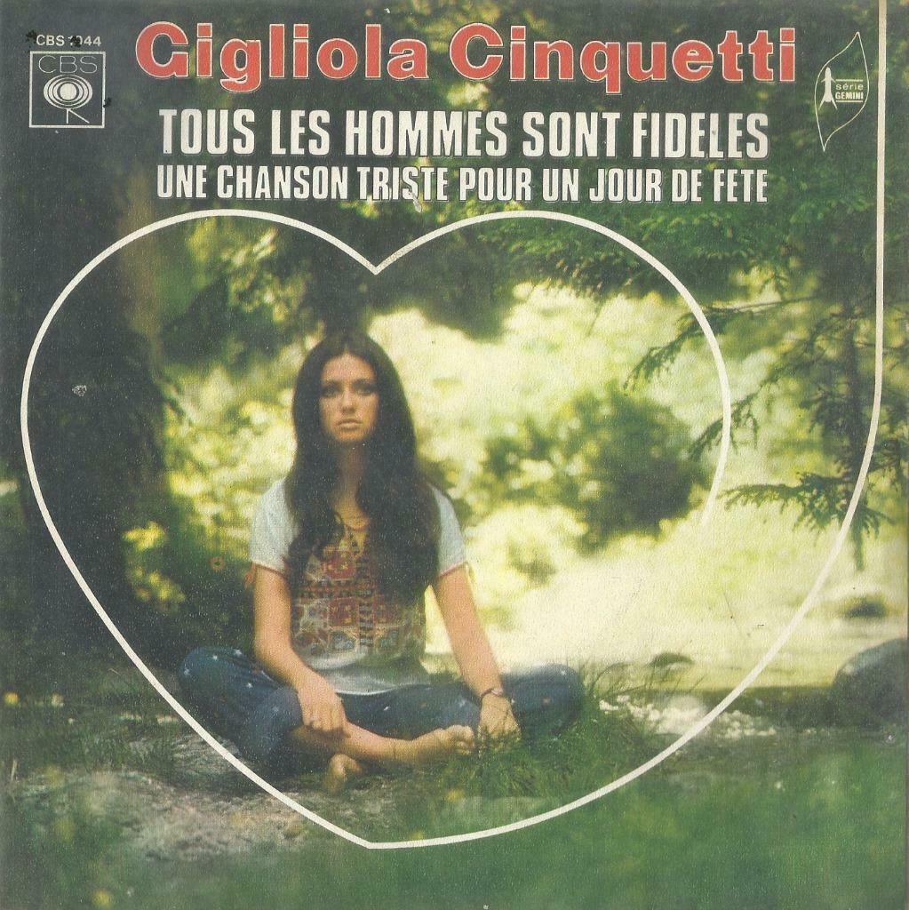 Gigliola Cinquetti – Tous les hommes sont fideles - Single, CD & DVD, Enlèvement ou Envoi, Single, Utilisé, Pop