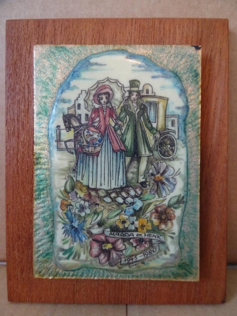 Geëmailleerd paneel emailkunst Wolterman's Maastricht 1980, Antiek en Kunst, Ophalen of Verzenden