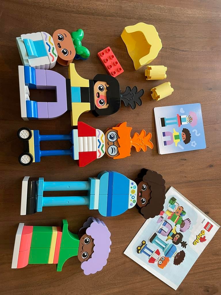Lego Duplo mensen en hun emoties set 10423, Kinderen en Baby's, Speelgoed | Duplo en Lego, Zo goed als nieuw, Duplo, Complete set