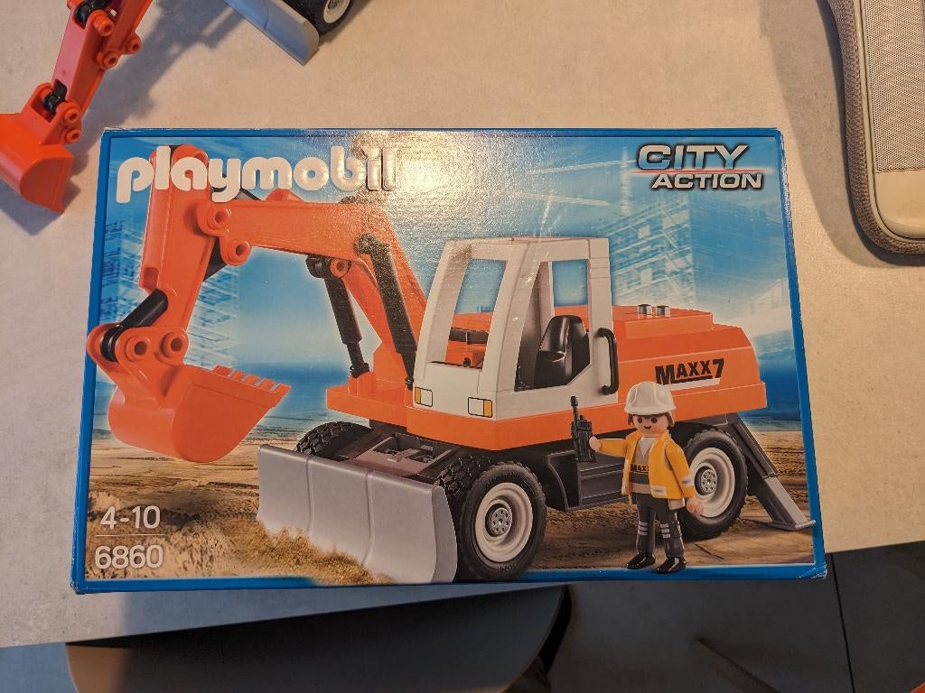 Playmobil 6860 City Action graafmachine, Kinderen en Baby's, Speelgoed | Playmobil, Ophalen of Verzenden, Zo goed als nieuw, Complete set