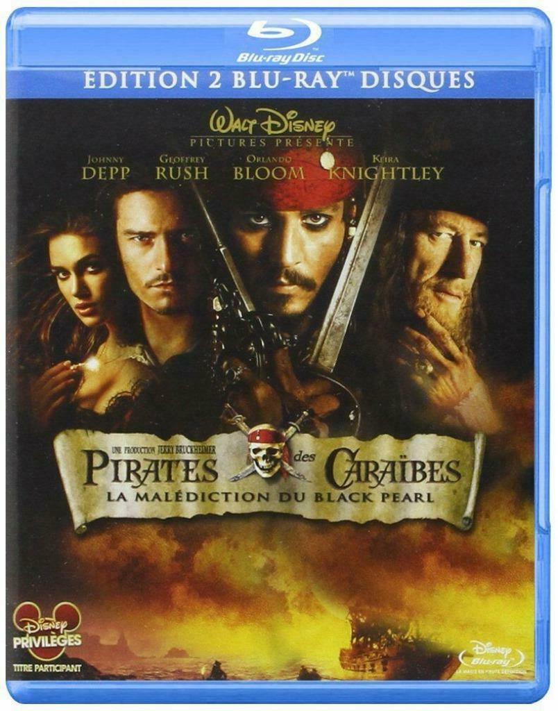 Pirates Caraïbes :  malédiction du black Pearl - 2 blurays, Enlèvement ou Envoi, Aventure