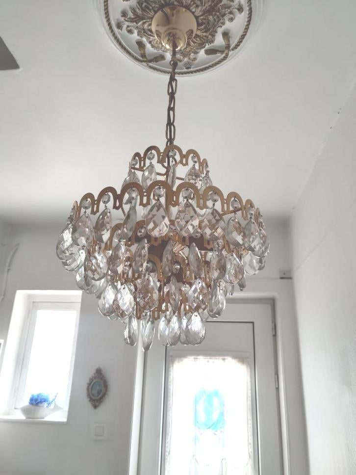 Lustre, Maison & Meubles, Enlèvement, Utilisé, Cristal