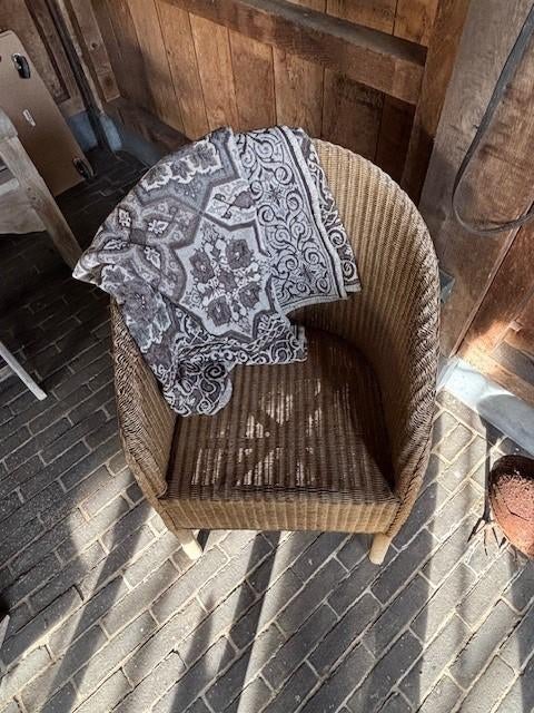 Chaise d'extérieur vintage Lloyd Loom, Maison & Meubles, Vintage, Une personne, Enlèvement, Utilisé