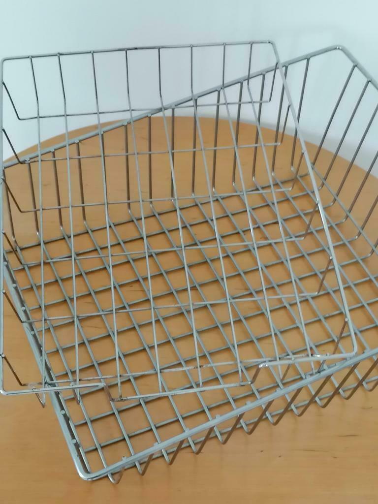 ⭐️ box inox casier 1950s 2 rangements/courrier métal chromé, Enlèvement