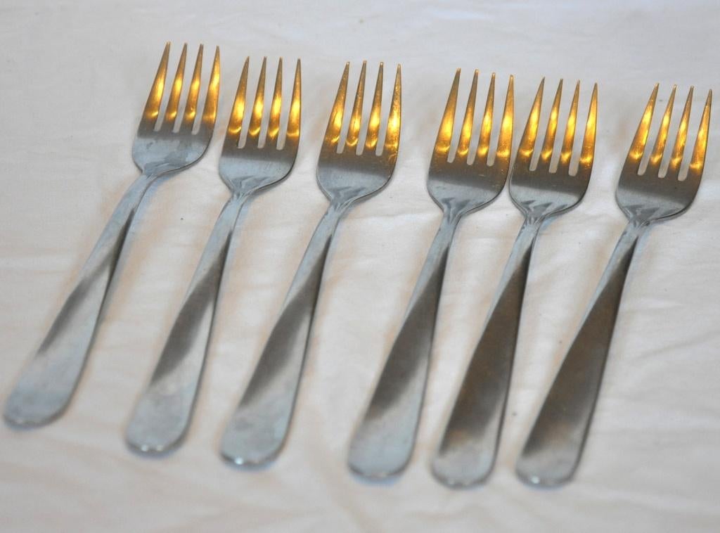lot de 6 fourchettes inox 18/8 (8), Enlèvement ou Envoi, Comme neuf, Inox ou Chrome