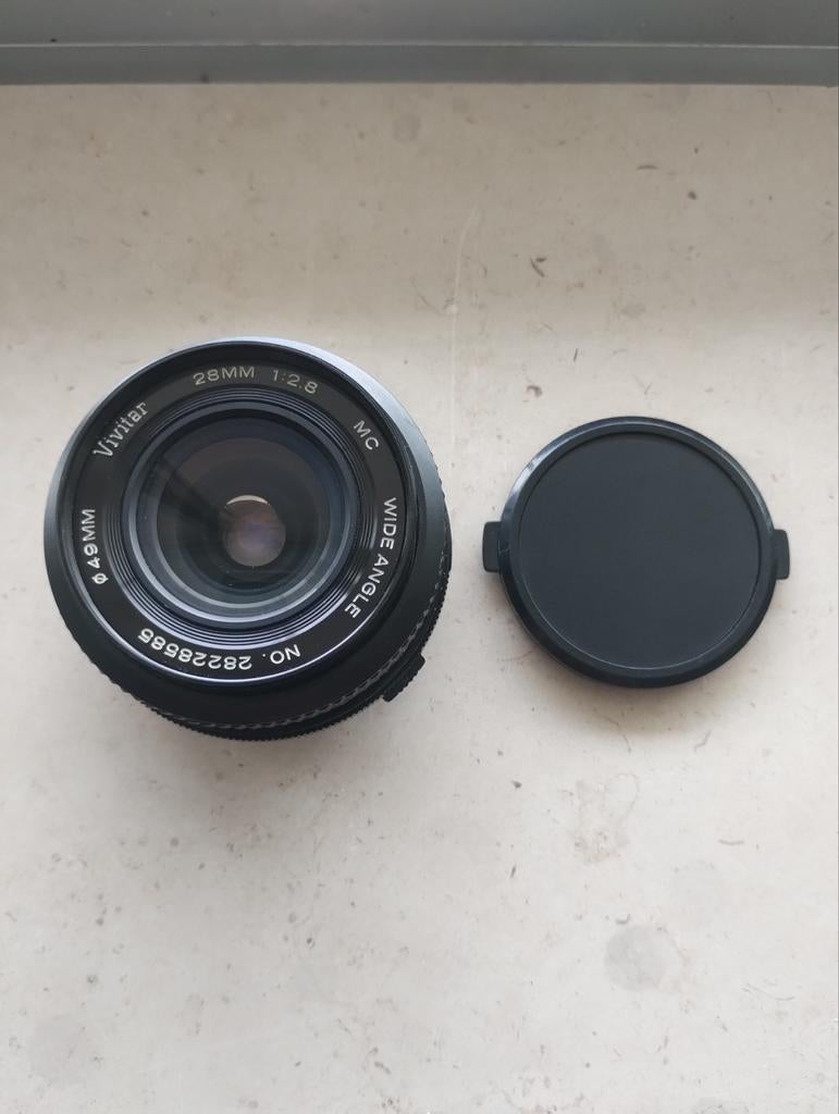 Objectif Vivitar 28mm 2.8 wide angle (pour Olympus OM), TV, Hi-fi & Vidéo, Photo | Lentilles & Objectifs, Enlèvement ou Envoi