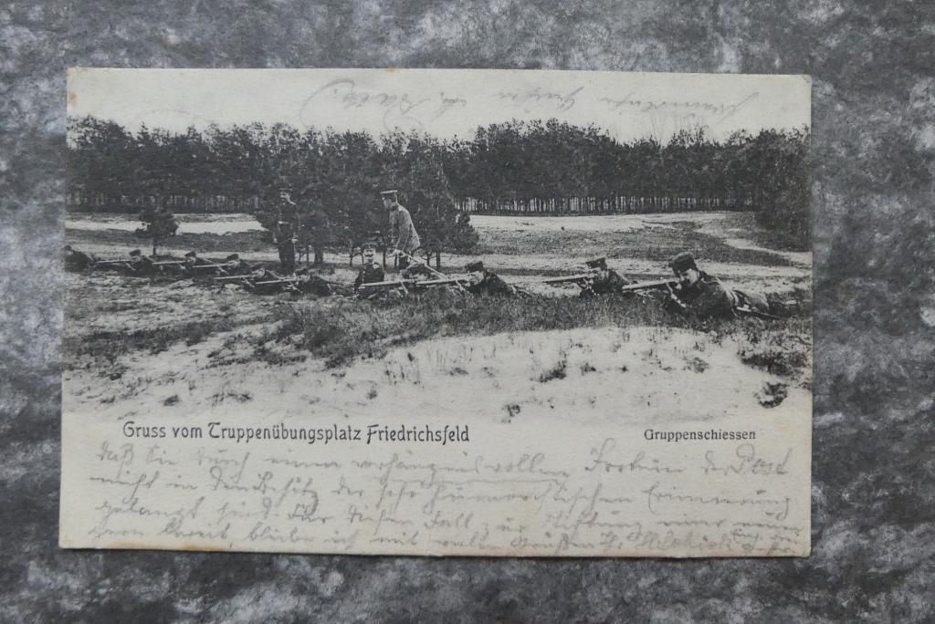 Postkaart 21/8/1906 Friedrichsfeld Truppenünbungplatz, Duits, Enlèvement ou Envoi, Avant 1920, Affranchie, Allemagne