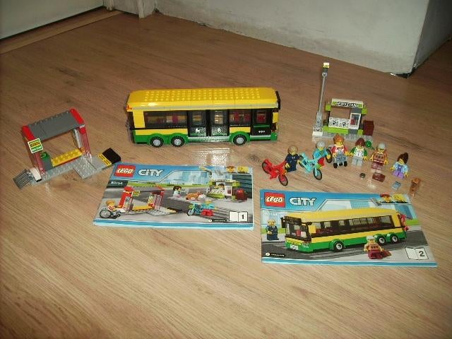 lego city 60154 bus krantenshop, Ophalen of Verzenden, Zo goed als nieuw, Complete set, Lego