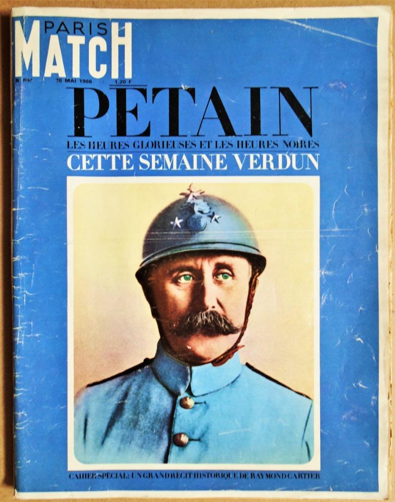 Pétain: les heures glorieuses et les heures noires - 1996, Gelezen, Paris Match 1966, Ophalen of Verzenden, Landmacht