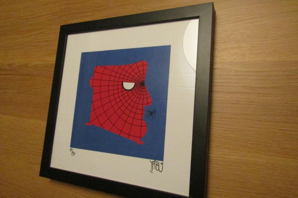 IABO, street art, spider man, met COA, Antiquités & Art, Enlèvement ou Envoi
