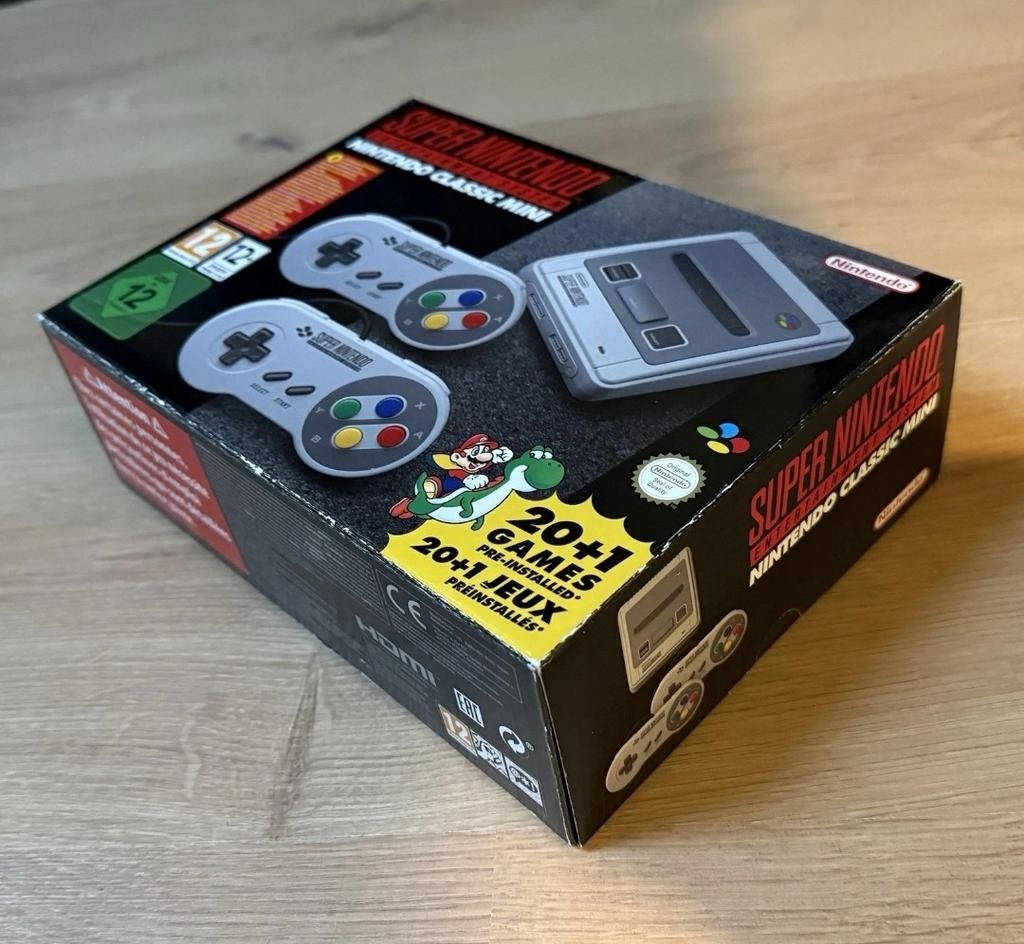 Super Nintendo met 21 HDMI-games, Games en Spelcomputers, Spelcomputers | Nintendo Super NES, Nieuw, Met 2 controllers, Met games
