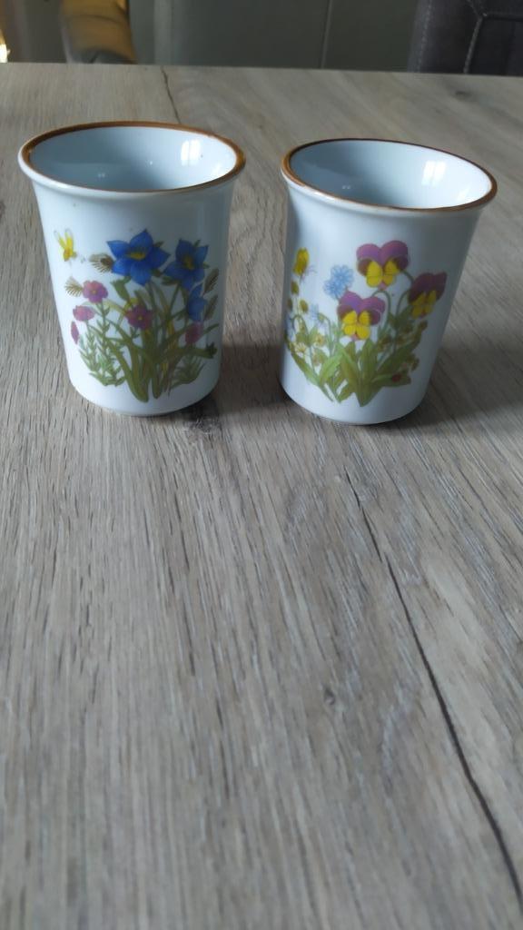 NEUVES 2 tasses - Décor fleurs, Enlèvement