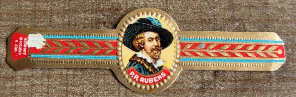 Oud sigarenbandje: Peter Paul Rubens, Verzamelen, Ophalen of Verzenden, Gebruikt, Sigarenbandjes