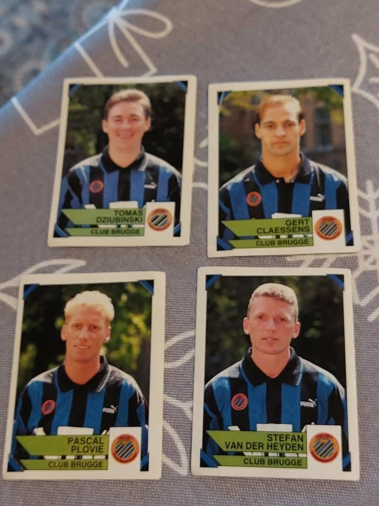 Panini/4 Stickers/Club Brugge/Football 95, Verzamelen, Verzenden, Poster, Plaatje of Sticker