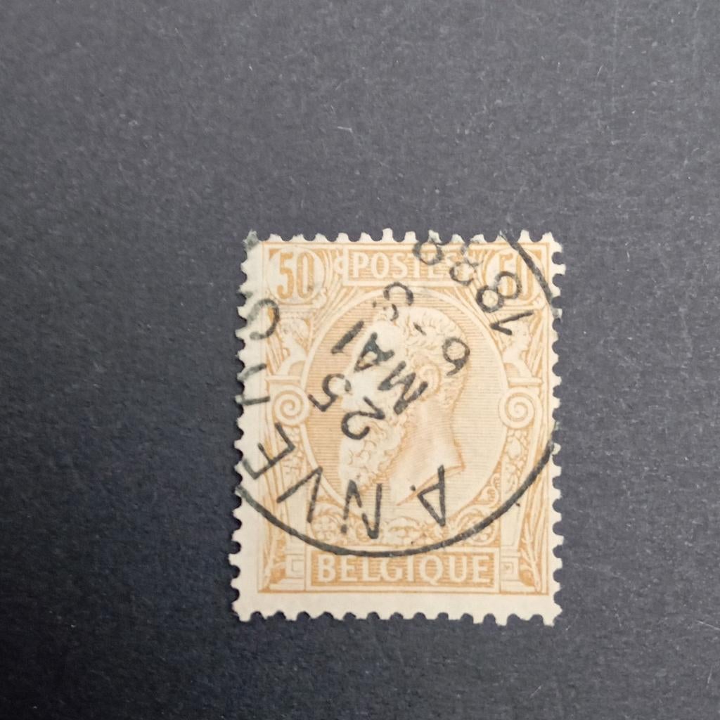 Timbre de Belgique 50 timbrés lot 162B, Enlèvement ou Envoi, Oblitéré