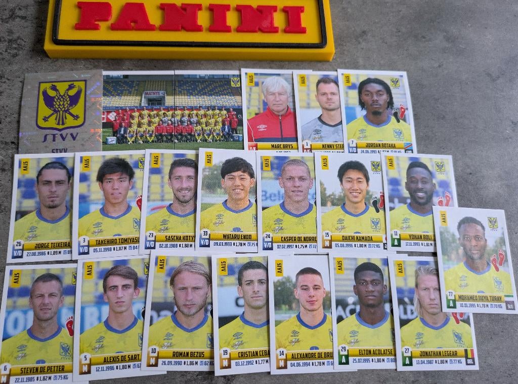 Panini FOOTBALL 2018/19 STICKERS 21X SINT TRUIDEN VOETBAL, Ophalen of Verzenden, Nieuw