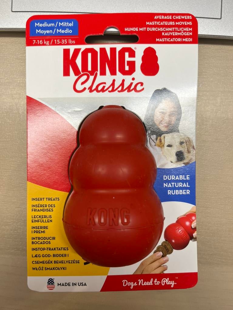 Kong Classic M NIEUW, Dieren en Toebehoren, Hondenspeelgoed, Nieuw, Kauwspeelgoed, Ophalen