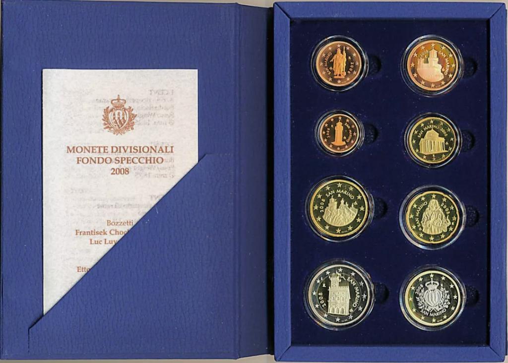 Coffret d'épreuves de Saint-Marin 2008, Enlèvement ou Envoi, Saint-Marin
