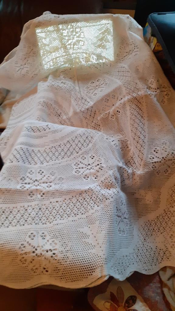 nappe neuve blanche crochetée industriel 200x150 cm, Enlèvement ou Envoi, Neuf, Intérieur
