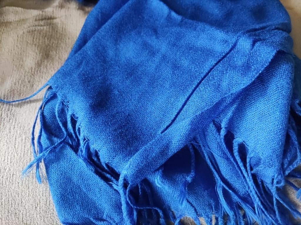 Pashmina foulard bleu, Enlèvement ou Envoi, Comme neuf